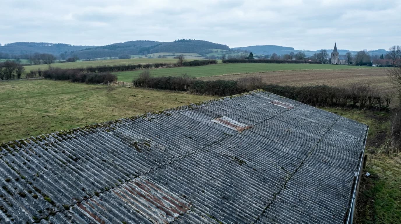 Asbest-Gutachter bei der Begehung eines Gebäudes im Kreis Gütersloh